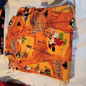 Halloween mickey and friends scrub top